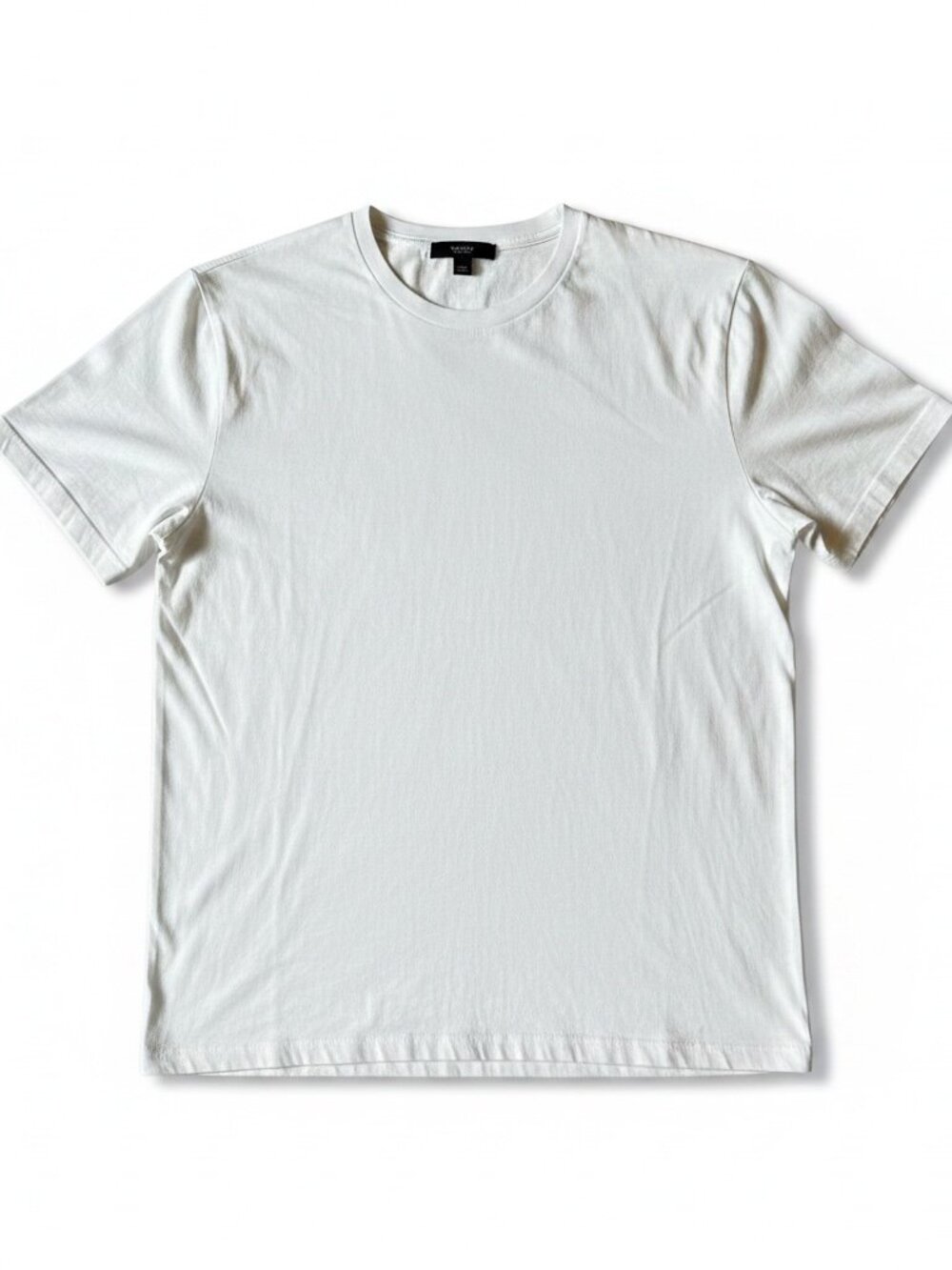 Vince Men's Slim Crew Neck Tee White 100% Cotton Made USA Sz M